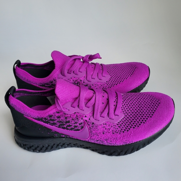 Sold NIKE 🔥 EPIC REACT FLYKNIT2 Vivid Purple - Picture 3 of 11